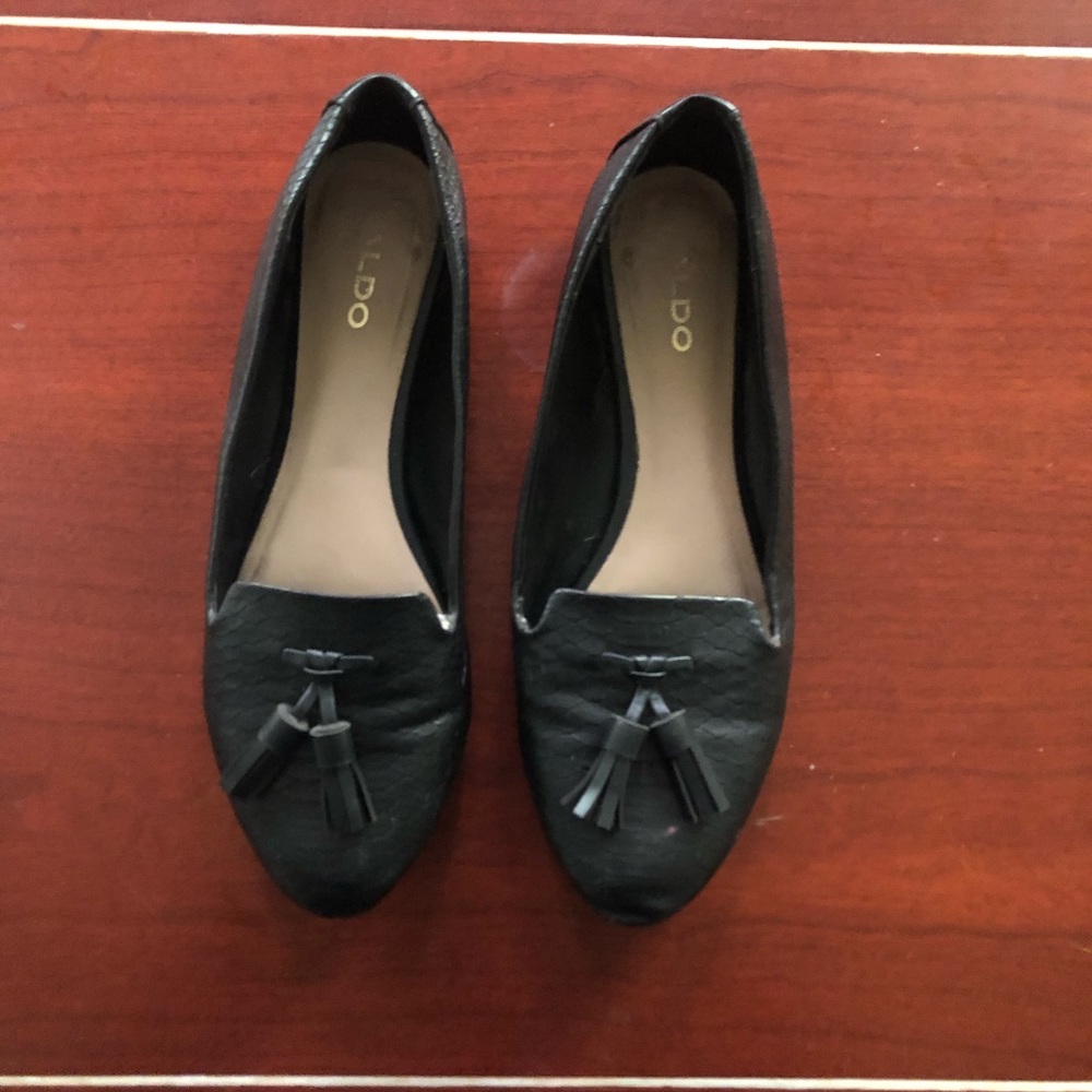 Black Loafer powerflat with tassels